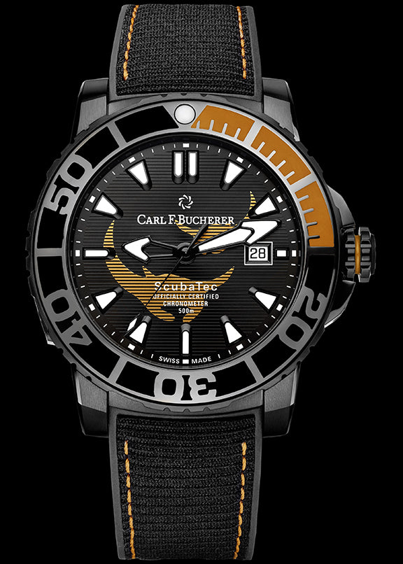 Carl f discount bucherer black manta